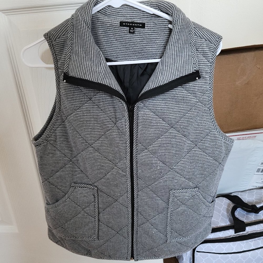 Grey Checked Vest
